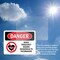 Signmission Radiation & Laser Sign, 7 in H x 10 in W, Vinyl Decal, Rectangle OS-2PACK-DS-D-710-L-1687 - alternate 4